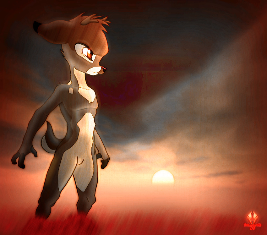 anthro antlers atlasfield bambi bambi(movie) cervine deer disney horn male sun