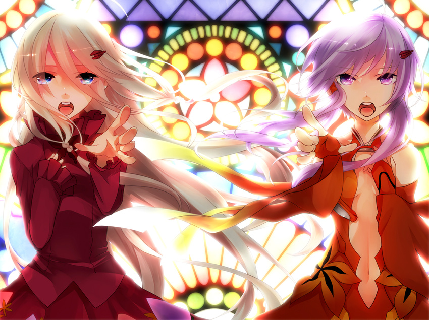 crossover guilty_crown ia_(vocaloid) koyubi vocaloid yuzuriha_inori