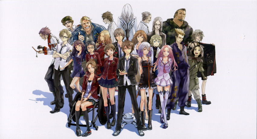 absurdres arugo black_hair blonde_hair brown_hair character dan_eagleman daryl_yan facial_mark fyu-neru glasses guilty_crown heterochromia highres kenji_kido koudou_shuuichirou kuhouin_arisa kusama_kanon kyou_(guilty_crown) long_hair medium_hair menjou_hare multi-colored_hair multicolored_hair official_art oogumo ouma_haruka ouma_kurosu ouma_mana ouma_shu ouma_shuu pink_hair ponytail redjuice rowan samukawa_yahiro shinomiya_ayase short_hair simple_background tamadate_souta tsugumi_(guilty_crown) tsutsugami_gai twintails wavy_hair white_background white_hair yuu_(guilty_crown) yuzuriha_inori