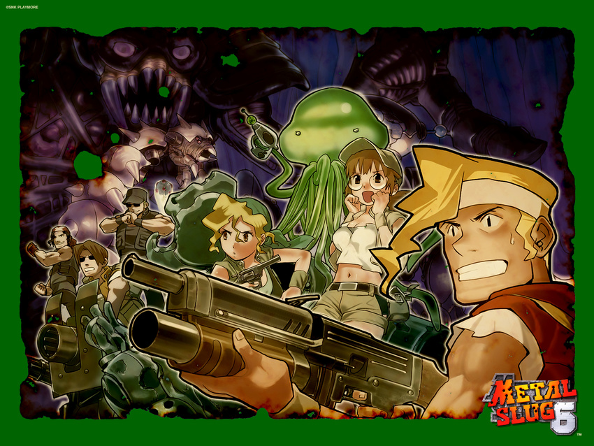 clark clark_still eri everyone fio fio_germi gun highres kasamoto_eri marco marco_rossi metal_slug ralf ralf_jones tarma tarma_roving wallpaper weapon