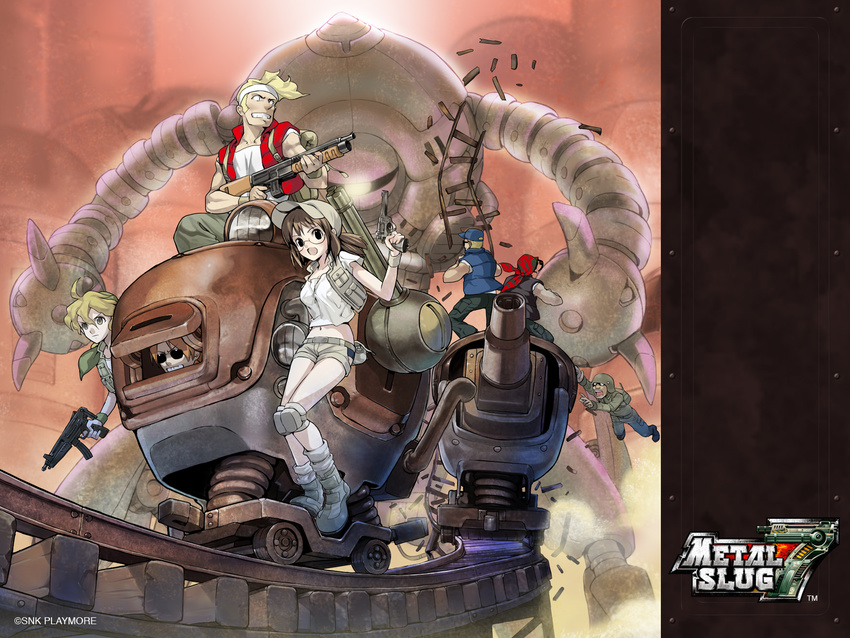 clark clark_still eri everyone fio fio_germi gun highres kasamoto_eri marco marco_rossi metal_slug ralf ralf_jones tarma tarma_roving wallpaper weapon