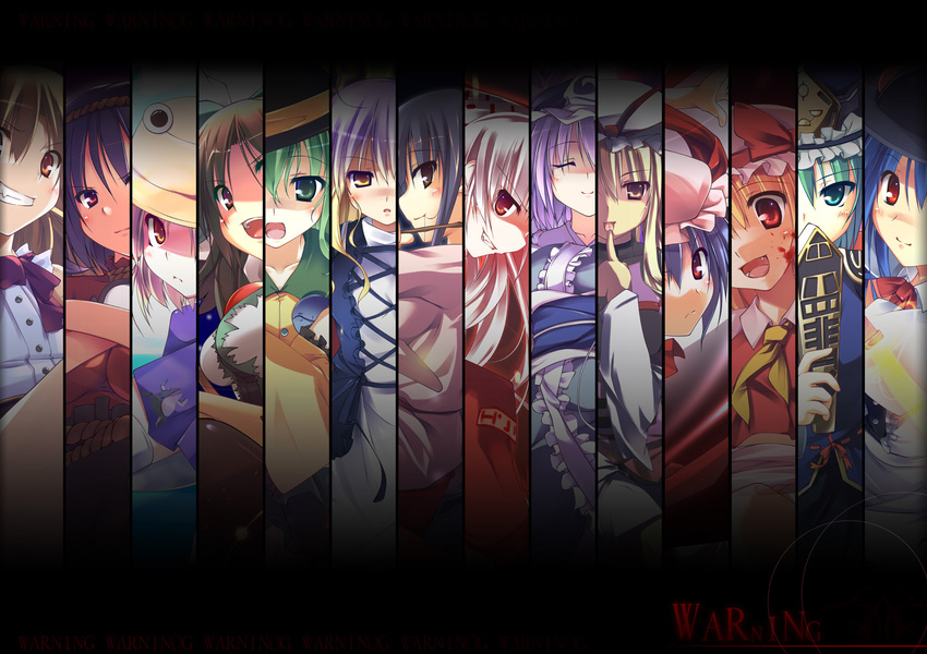 flandre_scarlet fujiwara_no_mokou hijiri_byakuren hinanawi_tenshi houraisan_kaguya ibuki_suika komeiji_koishi moriya_suwako reiuji_utsuho remilia_scarlet saigyouji_yuyuko shikieiki_yamaxanadu t-ray touhou yakumo_yukari yasaka_kanako