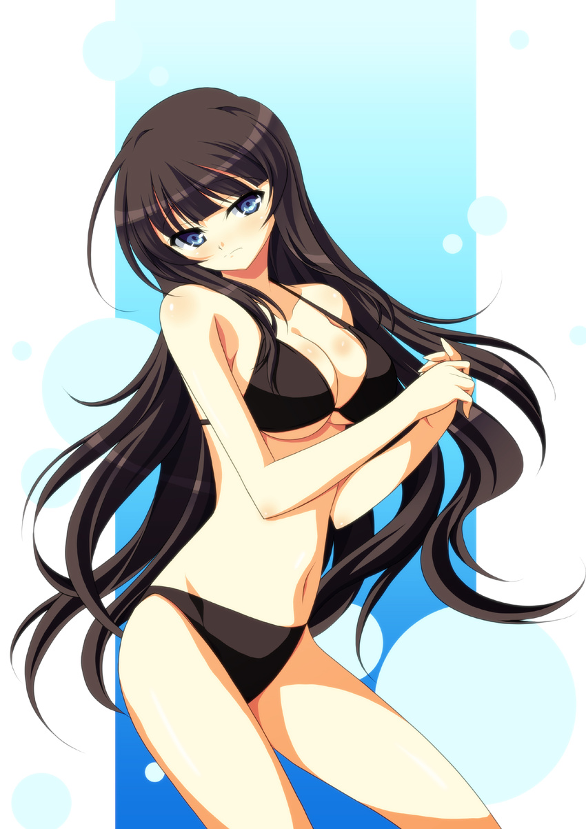 bikini cleavage ikaruga ka2 senran_kagura swimsuits
