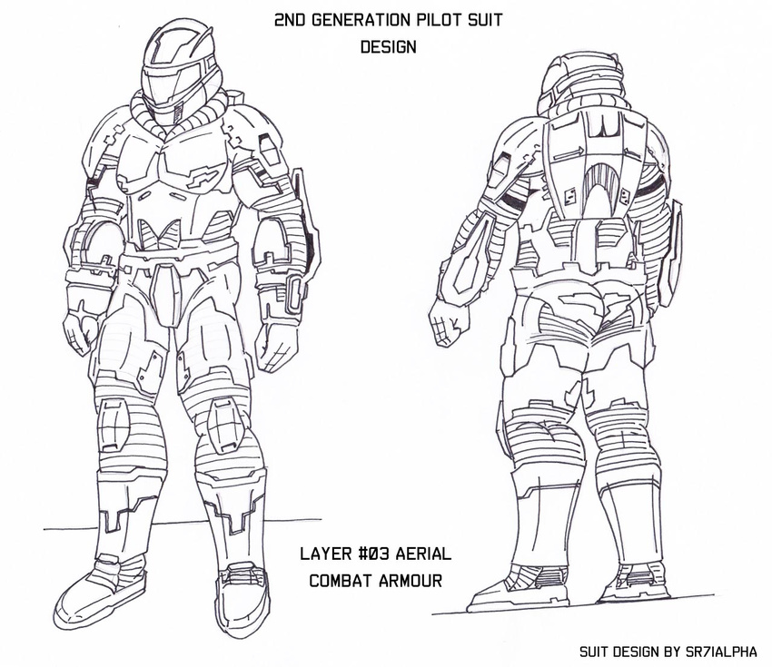 2nd aca aerial armor combat design future generation human layer male muscles pilot suit