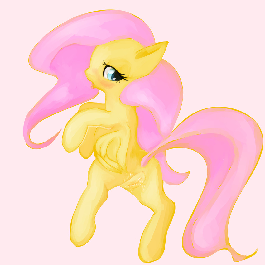 aus blush equine female fluttershy_(mlp) friendship_is_magic horse my_little_pony pony ponylicking pussy solo