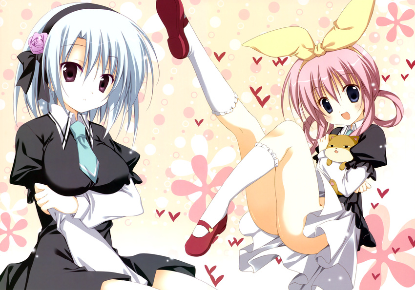 2girls henriette_mystere korie_riko sherlock_shellingford tantei_opera_milky_holmes