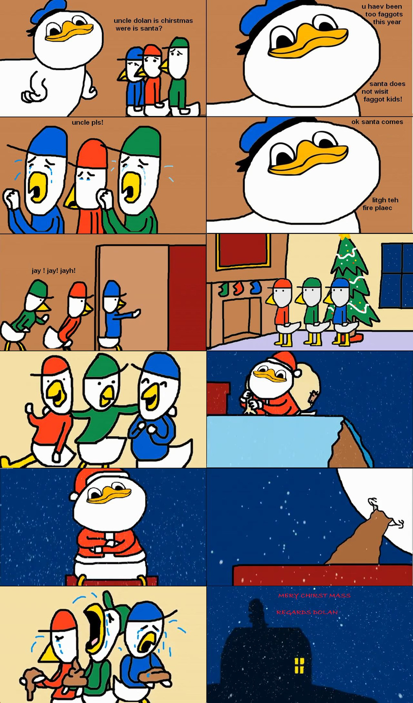 christmas dewey_duck dolan_dooc donald_duck huey_duck louie_duck meme
