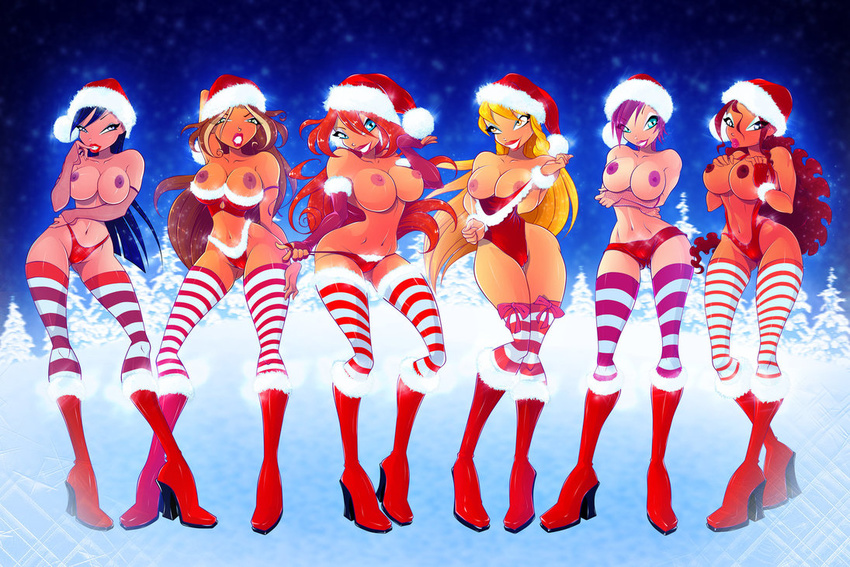 bloom christmas flora layla musa stella tecna winx_club zfive