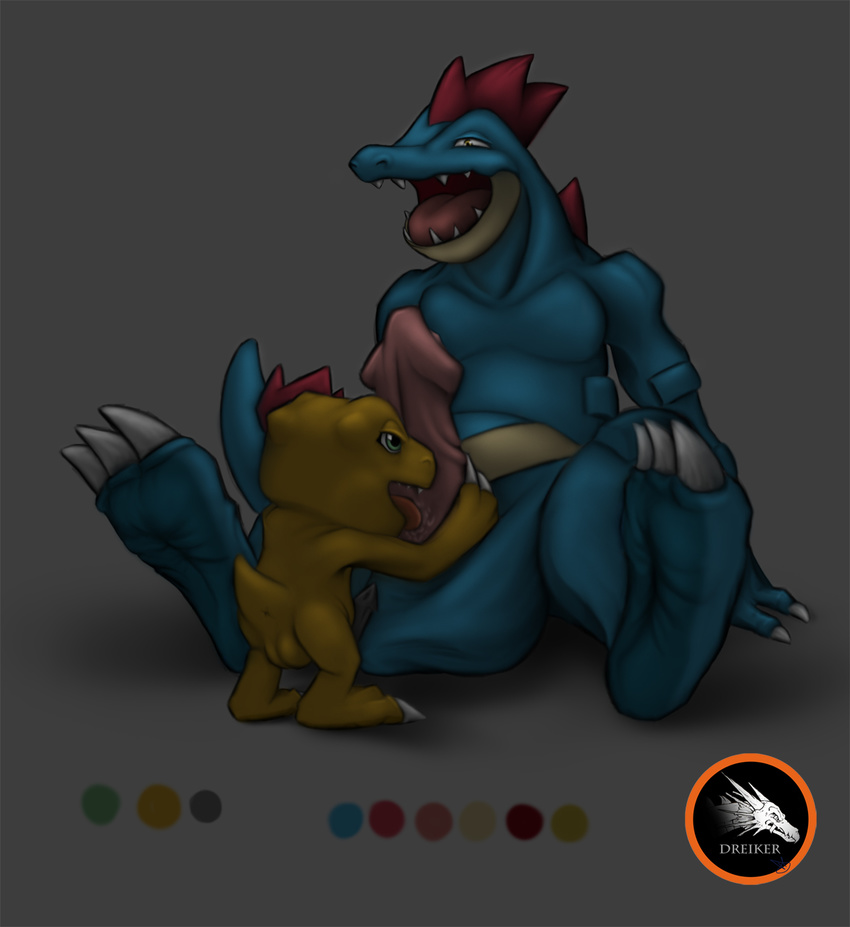 agumon crossover digimon dreiker feraligatr porkyman