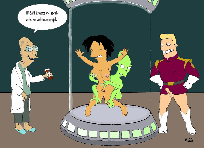 amy_wong futurama hubert_j_farnsworth kif_kroker rabbi zapp_brannigan