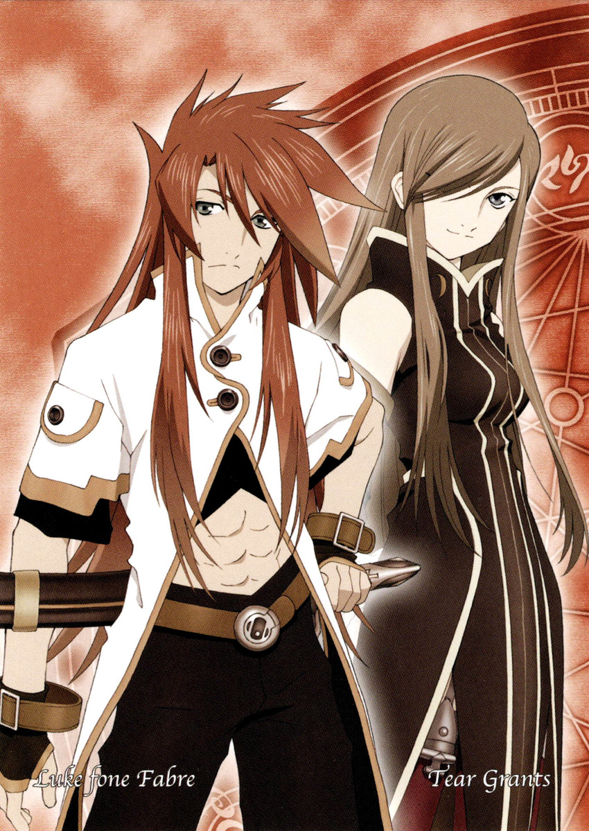 1girl artist_request character_name hair_over_one_eye highres luke_fon_fabre official_art scan tales_of_(series) tales_of_the_abyss tear_grants