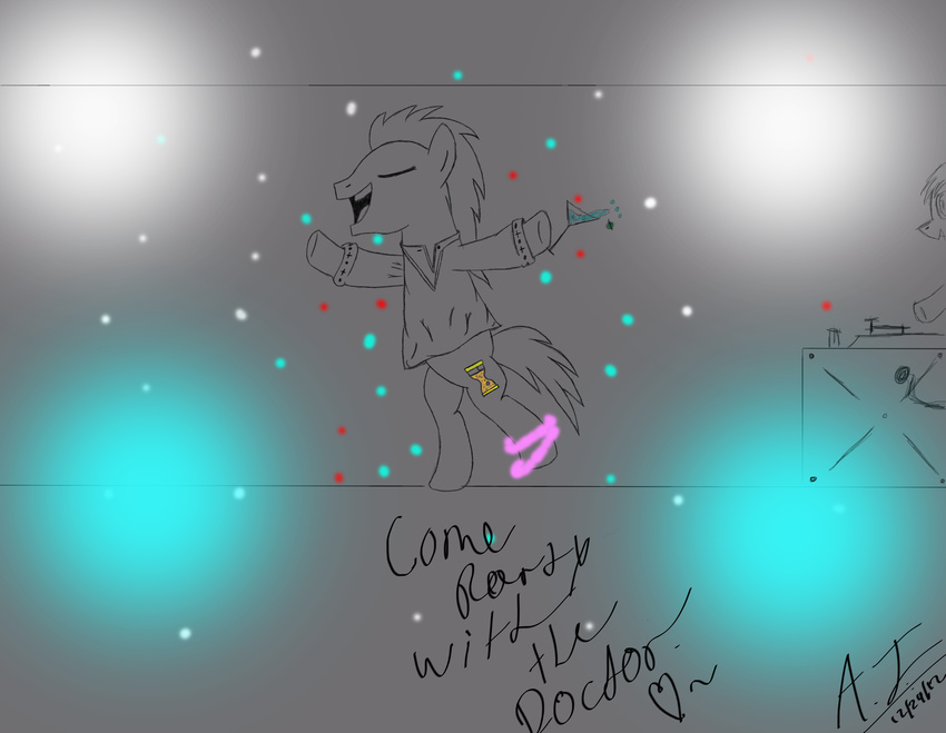 anklet bracelet doctor_whoof_(mlp) doctor_whooves_(mlp) english_text equine friendship_is_magic grey_theme hi_res invalid_tag jewelry leg male mammal mane martini_glass my_little_pony party sushimytaco text