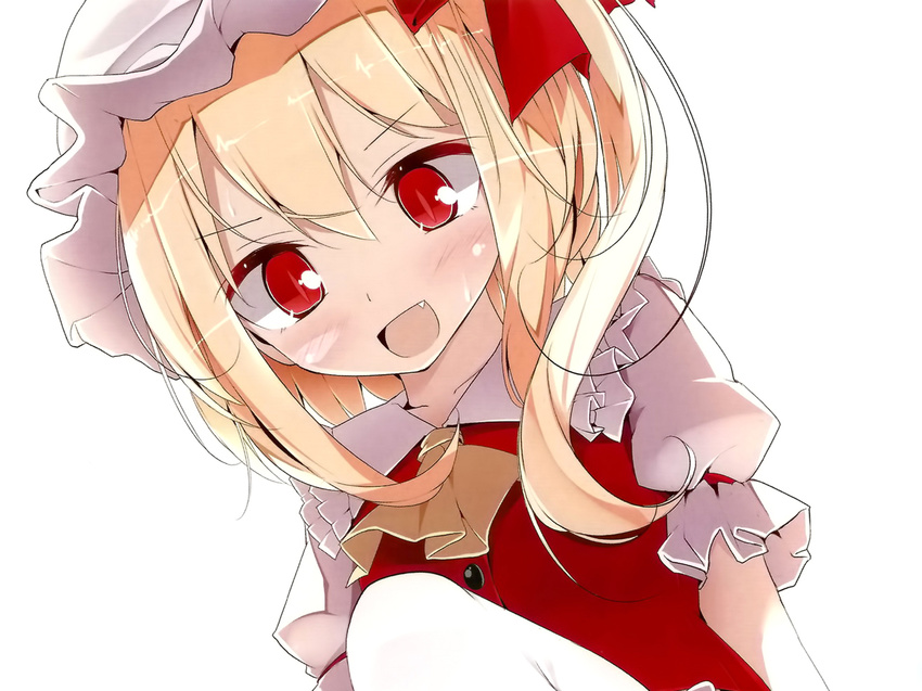 blonde_hair flandre_scarlet red_eyes scan touhou usotsukiya vampire