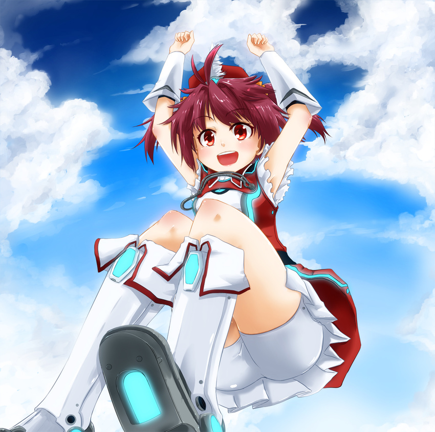 bike_shorts brown_eyes brown_hair hat highres isshiki_akane kanata_ryou palette_suit solo vividred_operation