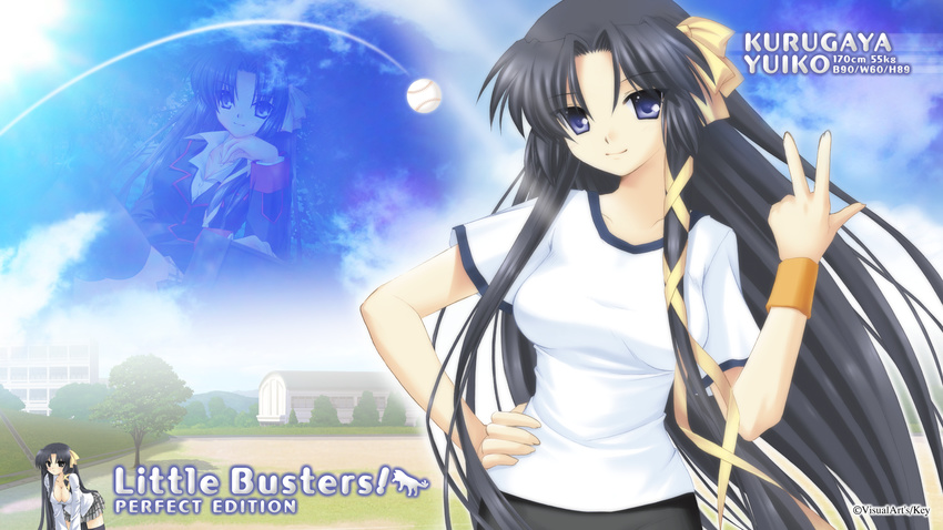 gym_uniform key kurugaya_yuiko little_busters! wallpaper