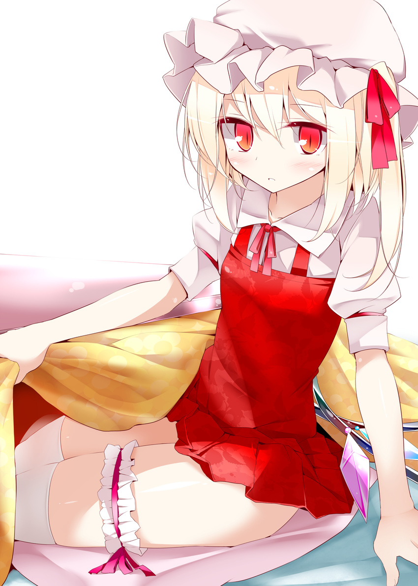 flandre_scarlet garter oouso thighhighs touhou usotsukiya