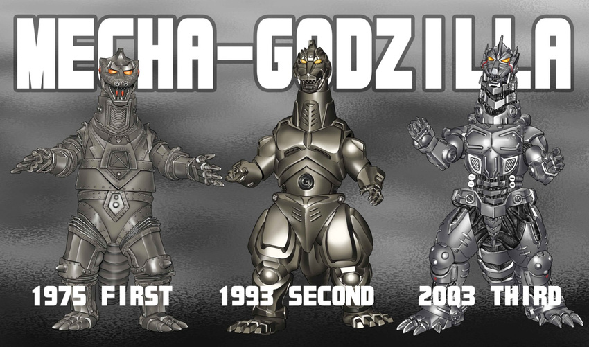 bolt cyborg daikaiju daikaijuu epic giant_monster giant_robot godzilla godzilla_(series) incarnations kaijuu kiryu mecha mechagodzilla missiles monster multiple_persona robot tail toho_(film_company) yellow_eyes