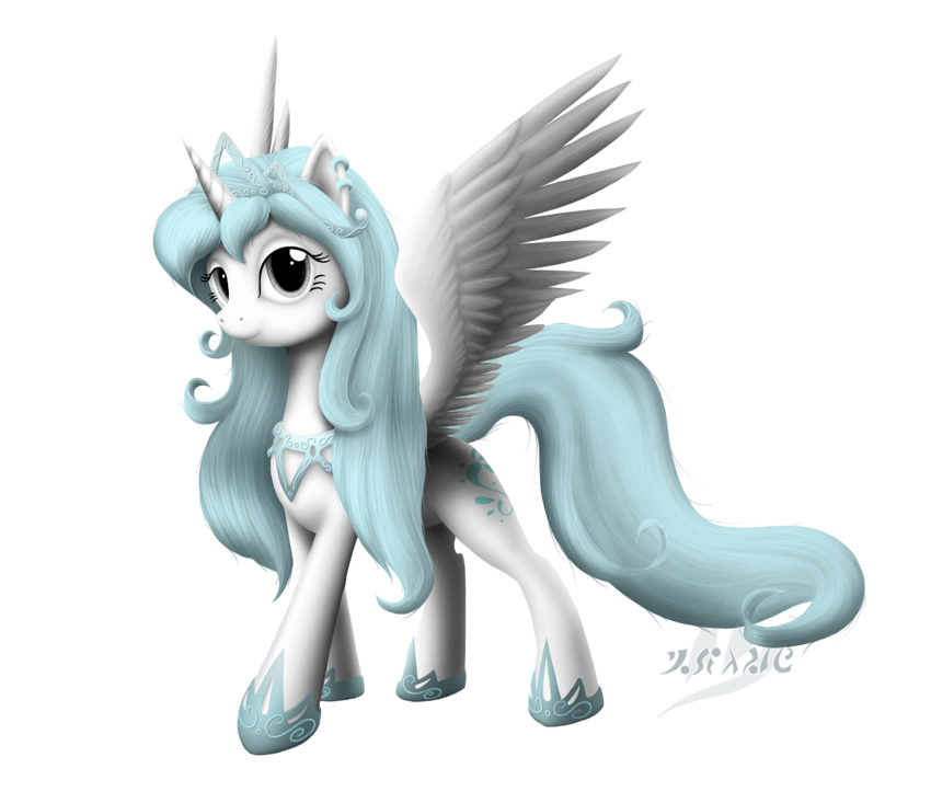 alpha_channel blue_hair cutie_mark daydream drake_drachenlicht dream dust ear_piercing equine female friendship_is_magic fur grey_eyes hair horn looking_at_viewer mammal my_little_pony of original_character piercing plain_background princess royalty solo transparent_background white_fur winged_unicorn wings