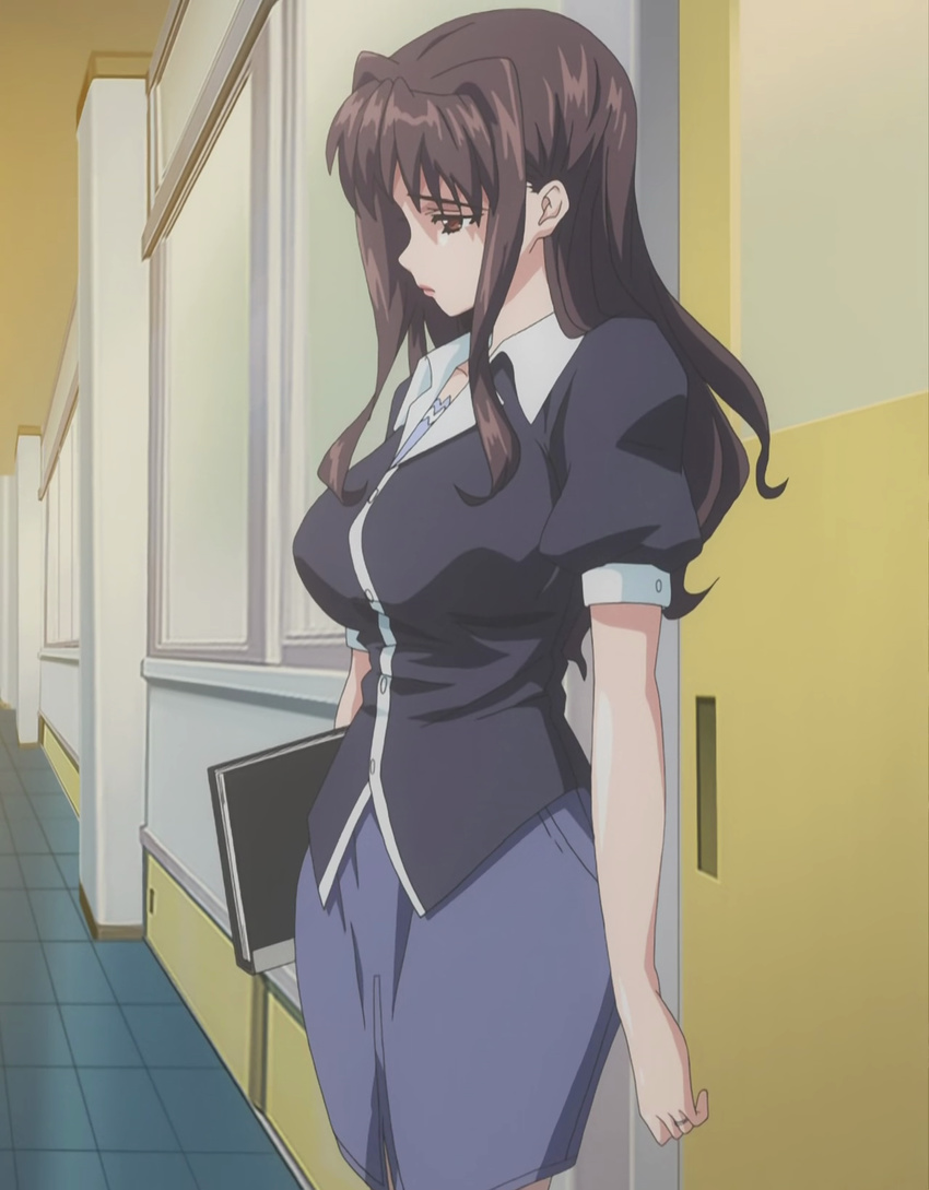breasts brown_hair highres large_breasts nakamura_shiori rinkan_club stitched