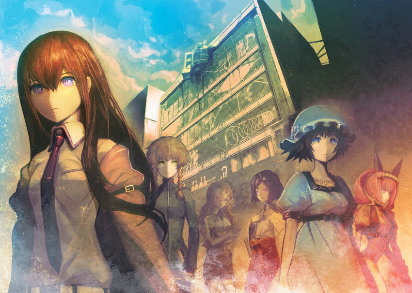 amane_suzuha faris_nyannyan huke kiryuu_moeka makise_kurisu shiina_mayuri steins;gate urushibara_ruka