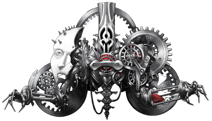 cthulhu_mythos gears hourglass mask mazeran no_humans nyarlathotep original tick_tock_man transparent_background