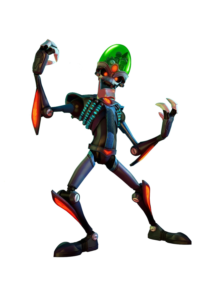 dr_nefarious evil gear lights machine male mechanical plain_background ratchet_&amp;_clank ratchet_and_clank robot solo supervillain transparent_background