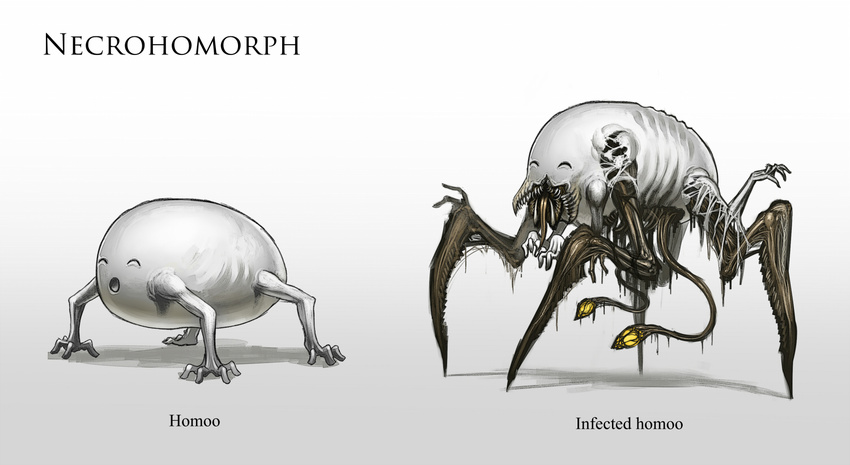 ^o^ character_name closed_eyes creature dead_space english gia homoo... necromorph no_humans open_mouth simple_background text_focus