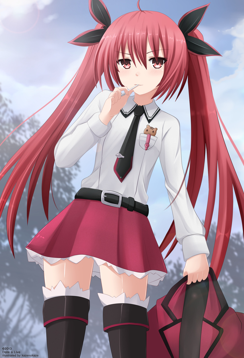 date_a_live itsuka_kotori kazenokaze tagme thighhighs