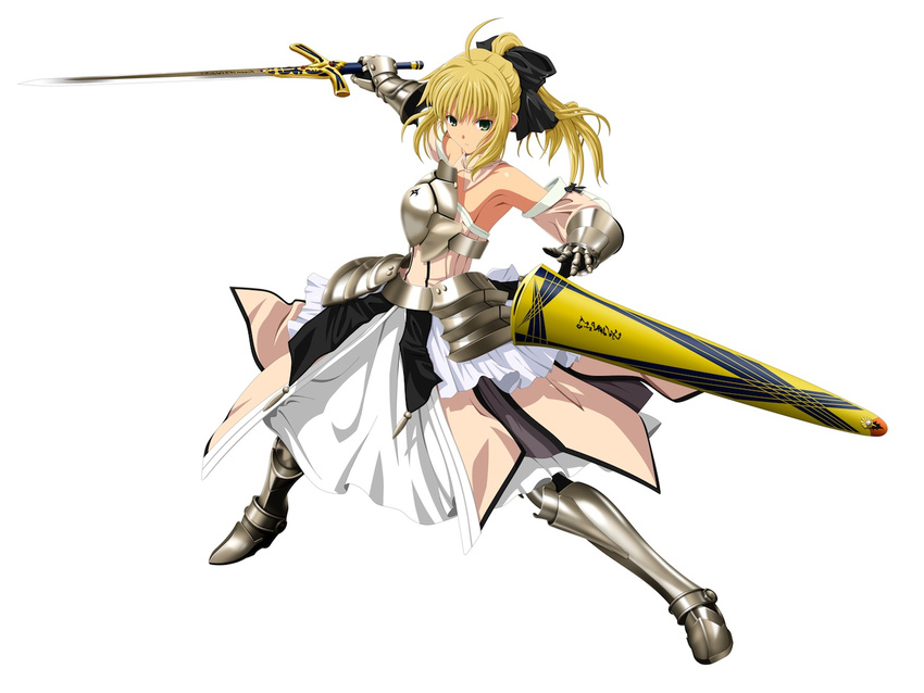 blonde_hair fate/stay_night saber tagme weapon