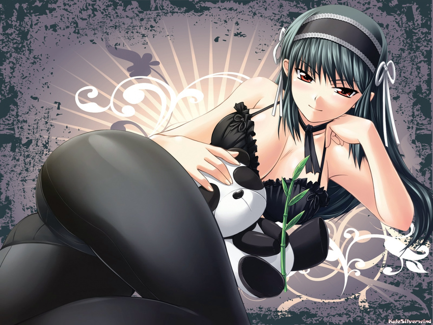 black_hair kimi_ga_aruji_de_shitsuji_ga_ore_de kuonji_shinra panda tagme