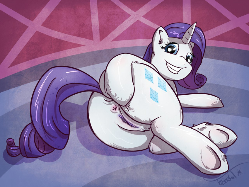 anus equine female friendship_is_magic horse my_little_pony open_mouth pony pussy rarity_(mlp) tasteful-clopper