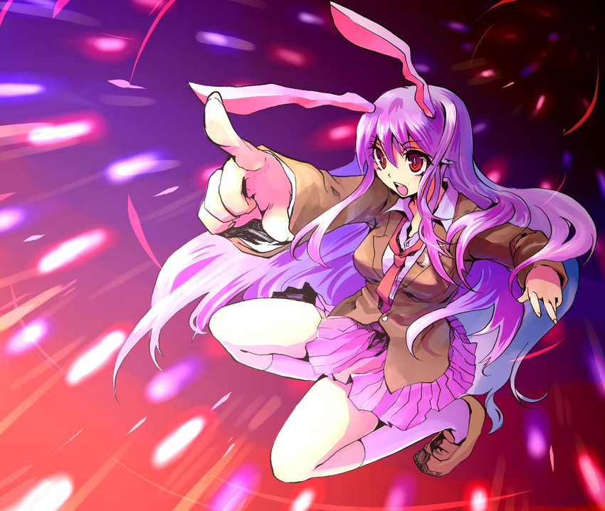 animal_ears bad_id bad_pixiv_id bunny_ears danmaku highres kobanzame reisen_udongein_inaba solo touhou