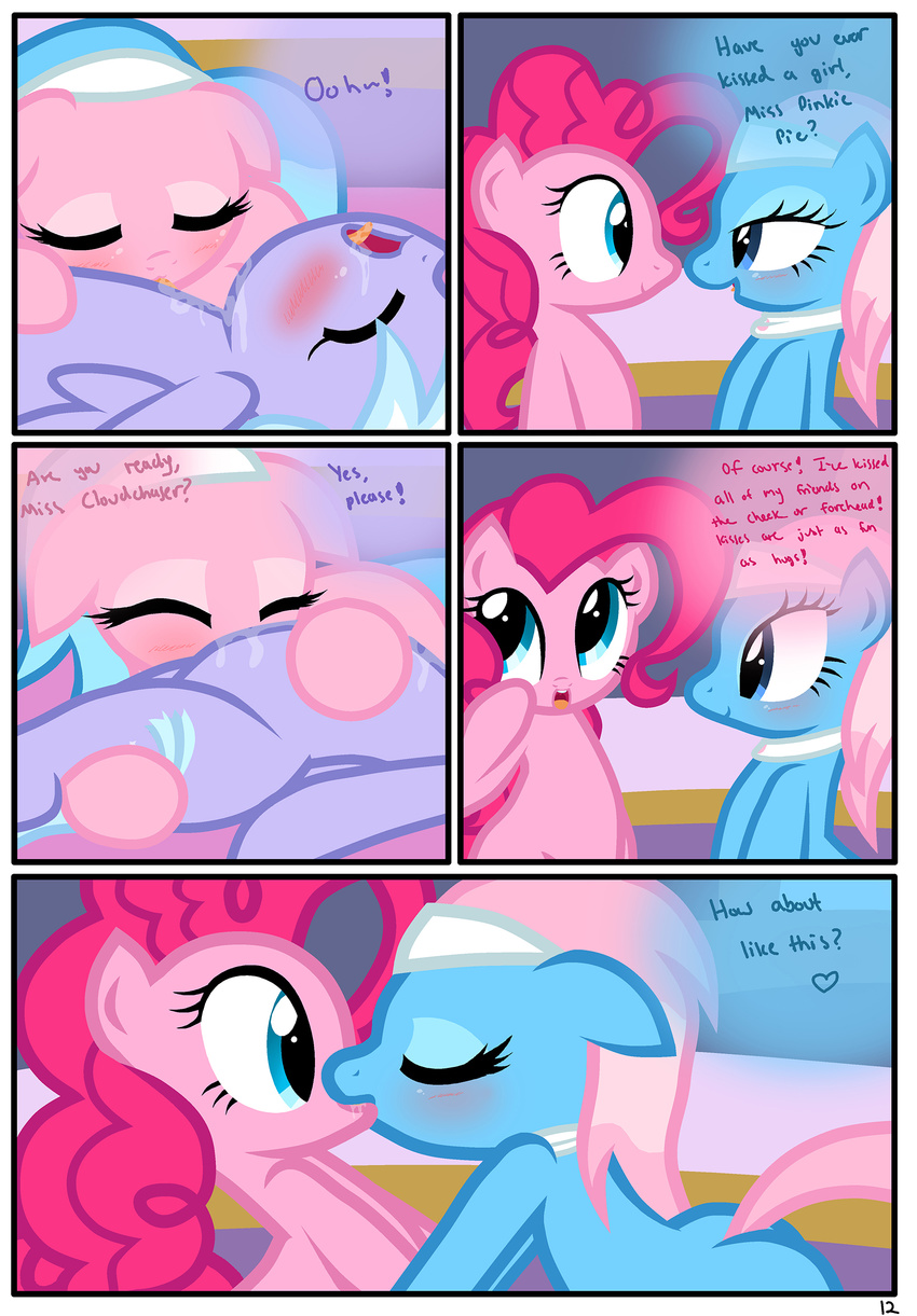 aloe_(mlp) blush cloud_chaser_(mlp) comic cutie_mark dialog english_text equine female feral friendship_is_magic hi_res horse kissing lesbian licking lotus_(mlp) mammal my_little_pony pegasus pinkie_pie_(mlp) pony pyruvate saliva text tongue wings