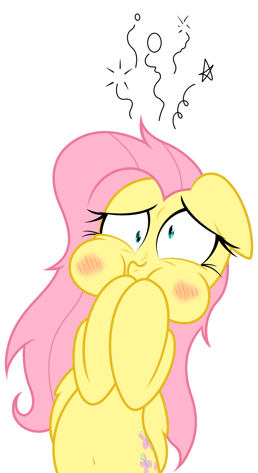 absurd_res alpha_channel blue_eyes blush covering_mouth covering_own_mouth doccobb equine female feral fluttershy_(mlp) friendship_is_magic hair hi_res horse mammal my_little_pony pink_hair plain_background pony sick solo transparent_background zutheskunk