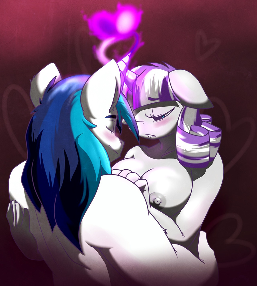 anthro anthrofied areola breasts duo efrejok efrejokslair equine eyes_closed female friendship_is_magic fur hair hi_res horn horse incest male mammal milf mother mother_and_son my_little_pony nipples parent pony shaded shining_armor_(mlp) son straight twilight_velvet_(mlp) two_tone_hair unicorn white_fur