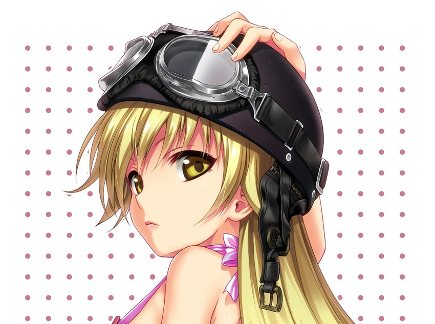 40010prototype bakemonogatari blonde_hair monogatari_(series) oshino_shinobu yellow_eyes