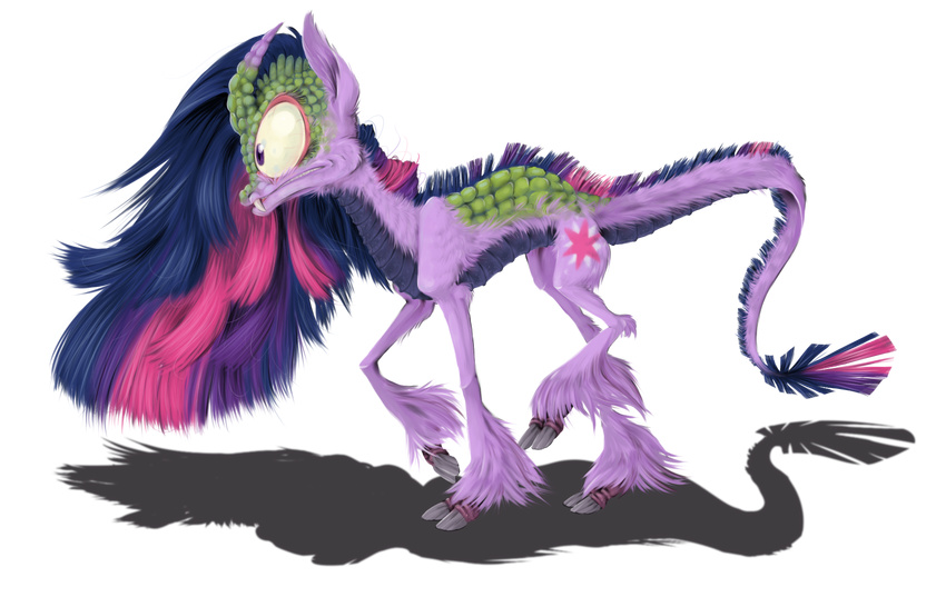 creepy equine female feral friendship_is_magic horn horse hybrid kirin mammal my_little_pony nightmare_fuel pony reptile scales scalie solo twilight_sparkle_(mlp) unicorn