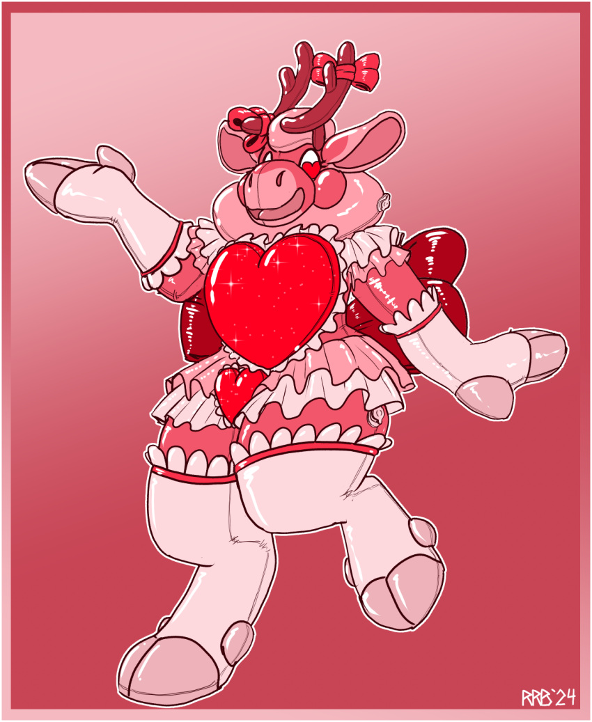 after_transformation deer doll frill_(disambiguation) hi_res inflatable latex mammal new_world_deer reindeer run_rabbit_bounce toy transformation