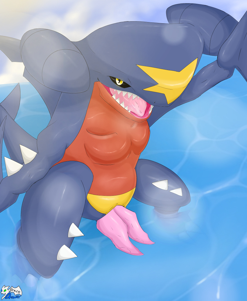 2_penises absurd_res animal_genitalia animal_penis anthro blue_body cloud detailed_background digital_media_(artwork) dracodrawer dragon erection feral fish garchomp generation_4_pokemon genitals hi_res legs_in_water looking_at_viewer male marine multi_genitalia multi_penis nintendo open_mouth outside partially_submerged penis pink_penis pokemon pokemon_(species) red_body reptile scalie sea selfie shaded shark shark_fin sharp_teeth sky smile solo spikes spikes_(anatomy) standing standing_in_water submerged_legs tail teeth text tongue water yellow_eyes