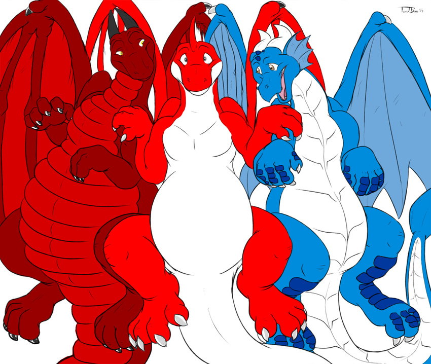 chubby claws color dragon horn looking_at_viewer stalbon talonblaze torenth