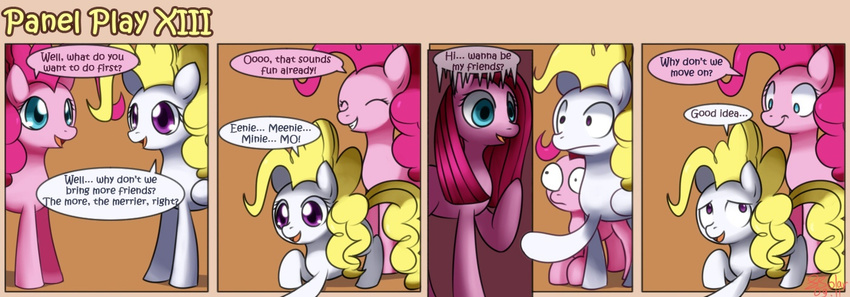 blue_eyes comic equine female feral friendship_is_magic hair horse mammal my_little_pony open_mouth pegasus pink_hair pinkamena_(mlp) pinkie_pie_(mlp) pony purple_eyes solar-slash square_crossover surprise_(mlp) wings