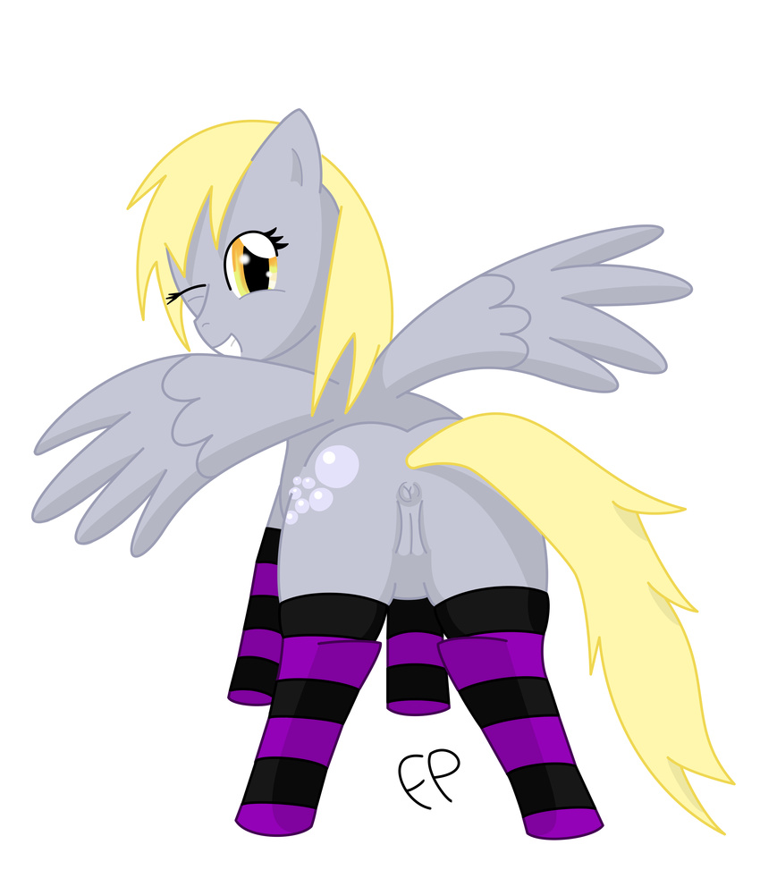 derpy_hooves_(mlp) equine female feral filthy_perfection friendship_is_magic horse legwear mammal my_little_pony pegasus pony pussy stockings wings