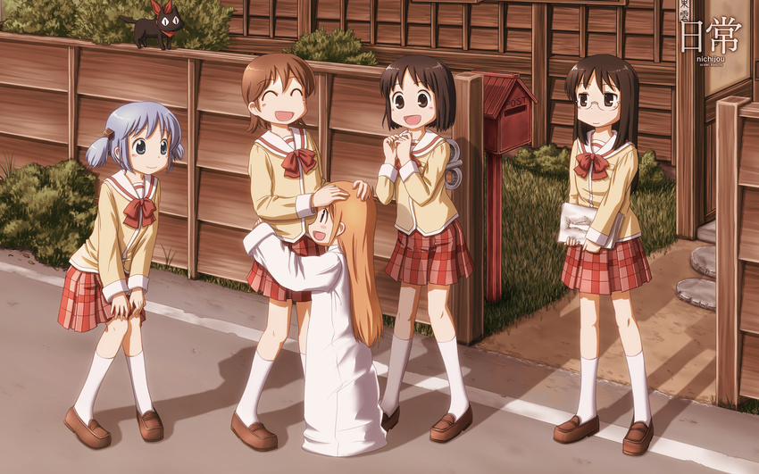 hakase hakase_(nichijou) minakami_mai naganohara_mio nichijou