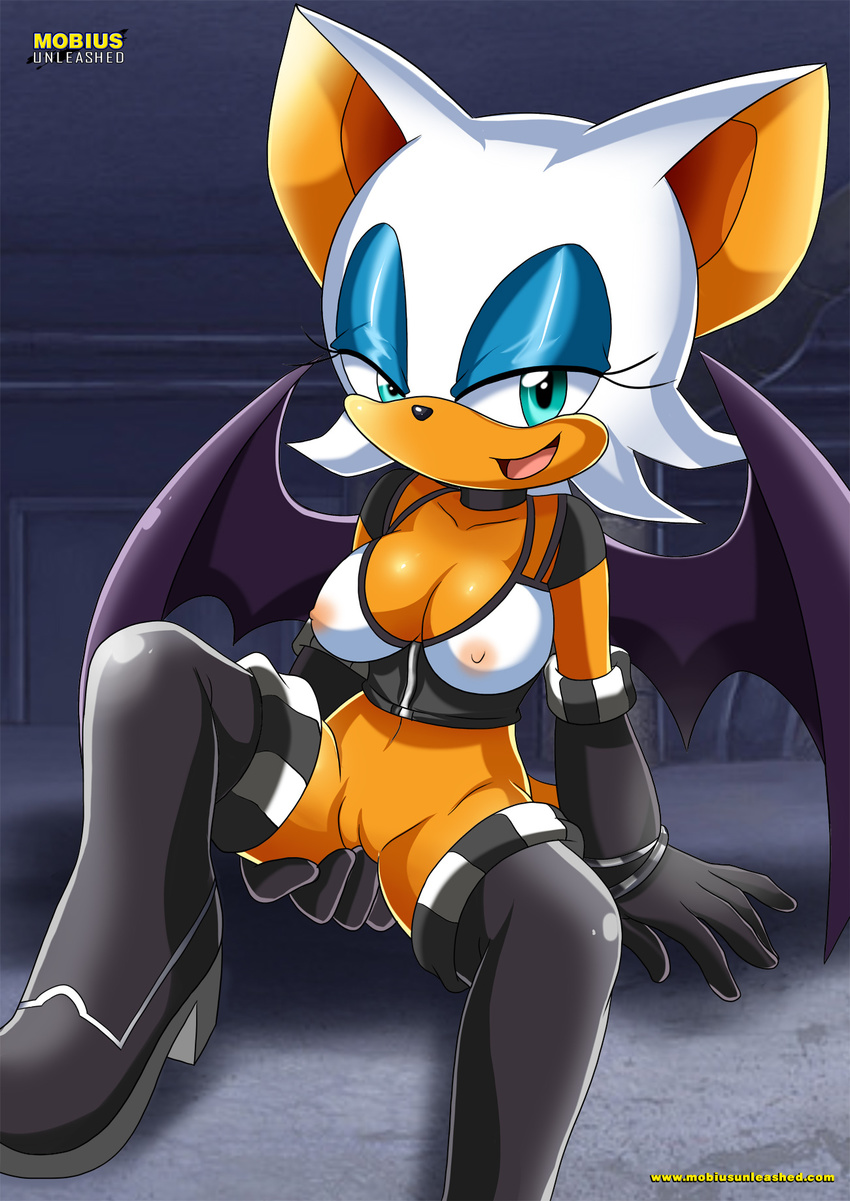 bbmbbf big_breasts breasts female fingering masturbation mobius_unleashed nipples palcomix pussy rouge_the_bat sega solo sonic_(series) vaginal