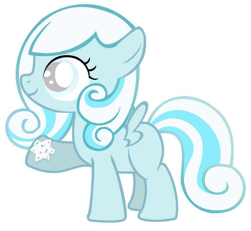 ambiguous_gender equine female feral friendship_is_magic horse mammal my_little_pony pony snowdrop snowdrop_(mlp) wings