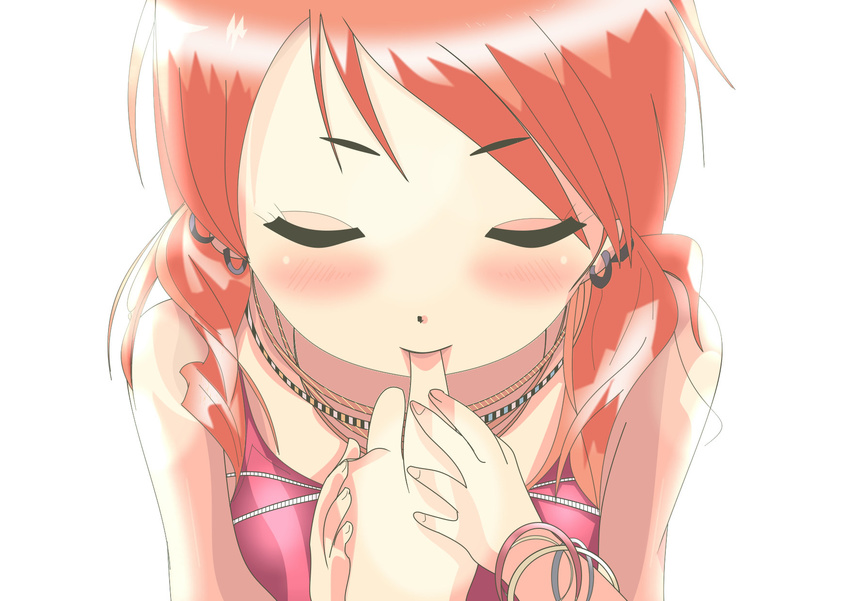 1girl biting eyes_closed final_fantasy final_fantasy_xiii finger_biting haxtutari highres oerba_dia_vanille