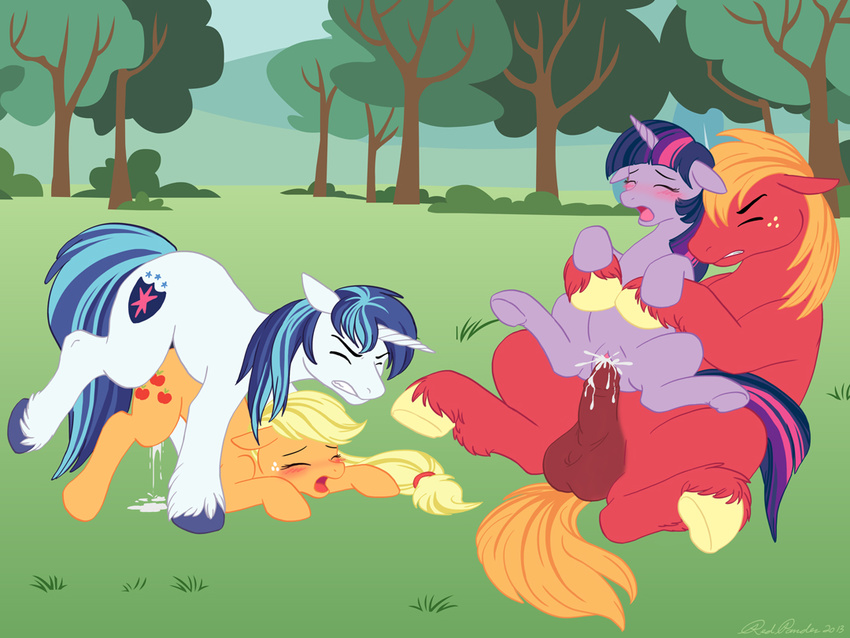 applejack_(mlp) big_macintosh_(mlp) blush brother cum cum_in_pussy cum_inside doggystyle equine female friendship_is_magic from_behind male my_little_pony penetration redpander reverse_missionary shining_armor_(mlp) sibling sister twilight_sparkle_(mlp) vaginal vaginal_penetration