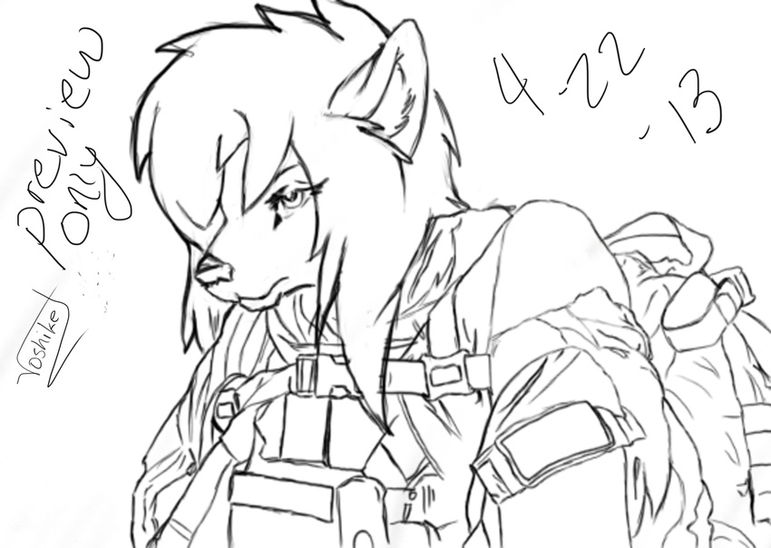 armor canine cute female helmet male mammal soldier solo straight tanya voshiket wolf