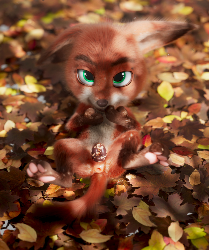 3d_(artwork) absurd_res anatomically_correct animal_genitalia animal_pussy anthro anthrofied anus athletic athletic_anthro autumn belly big_pupils biped black_body black_fur black_tail canine_genitalia canine_pussy day detailed digital_media_(artwork) disney feet female flat_chested fur genitals green_eyes hi_res high-angle_view leaf lens_flare looking_at_viewer lying mammal monotone_anus multicolored_body multicolored_fur narrowed_eyes nick_wilde on_back open_anus pawpads paws pink_anus pink_pawpads puffy_anus pupils pussy realistic red_body red_fur red_tail scimunk shadow slim spreading tail tailless two_tone_body two_tone_fur two_tone_pussy two_tone_tail white_belly white_body white_fur zootopia