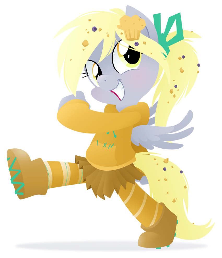 alpha_channel amber_eyes anthro anthrofied blonde_hair derpy_hooves_(mlp) equestria-prevails equine female friendship_is_magic fur grey_fur hair horse looking_at_viewer mammal my_little_pony pegasus pony ponytail shoes skirt smile solo wings